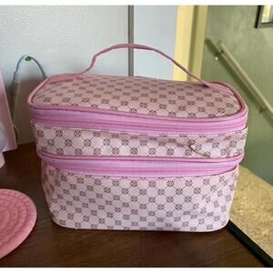 pink makeup bag